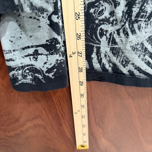 Treasure Rock Womens L Long Sleeve Lace V Neck Graphic T Shirt Top - Picture 9 of 9